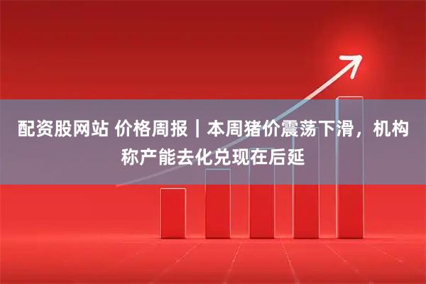 配资股网站 价格周报｜本周猪价震荡下滑，机构称产能去化兑现在后延